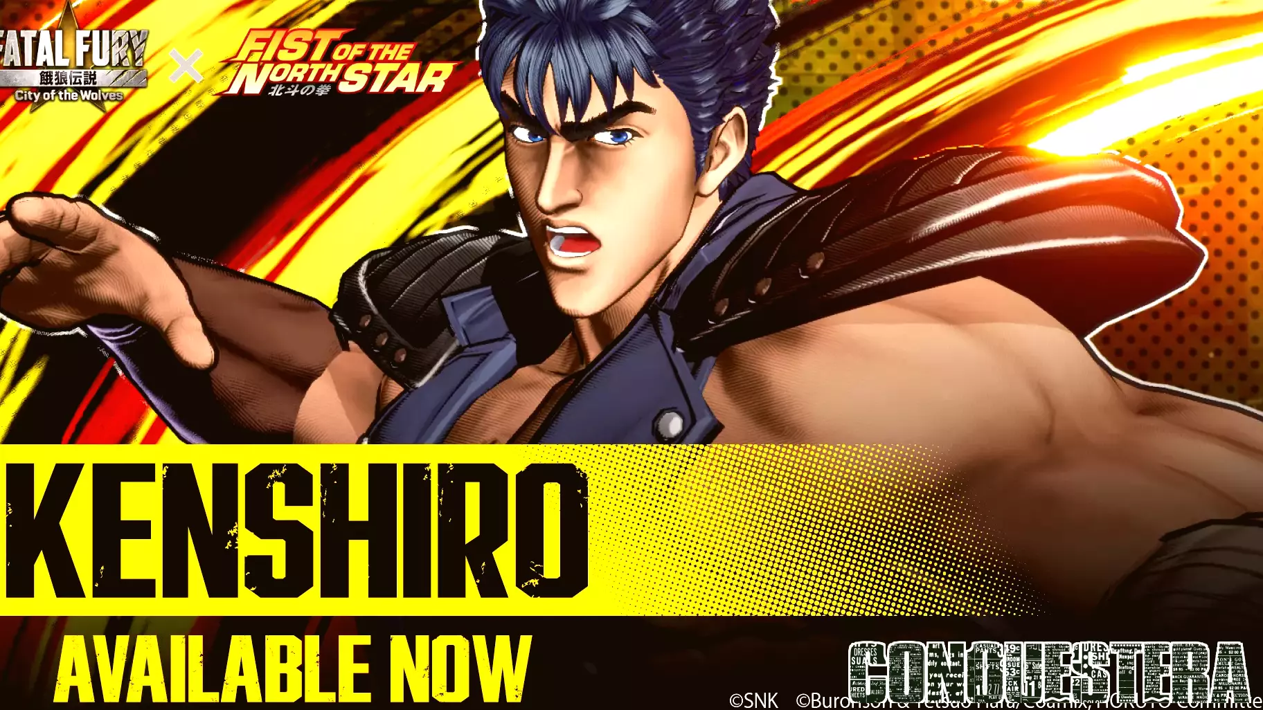Kenshiro From Fist Of The North Star Now Available In Fatal Fury: City Of The Wolves