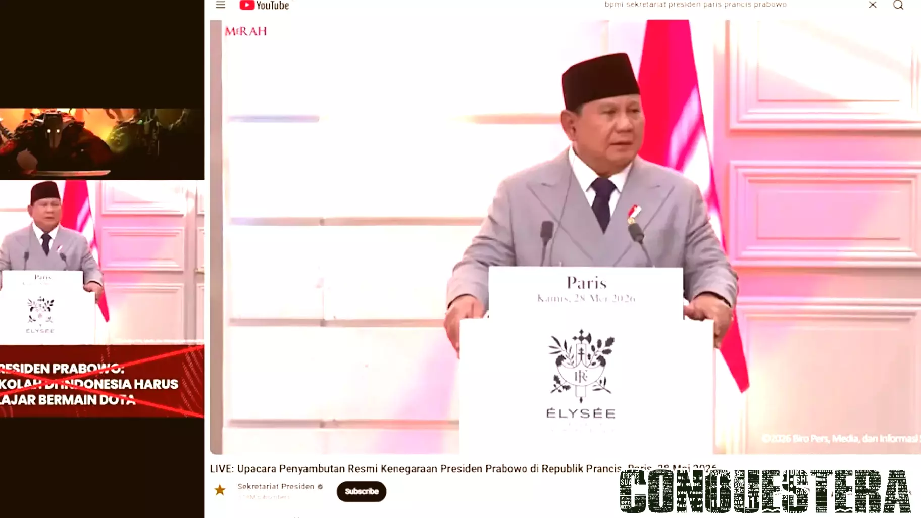 Manipulated clip of Indonesia leader announcing video games in schools misleads online